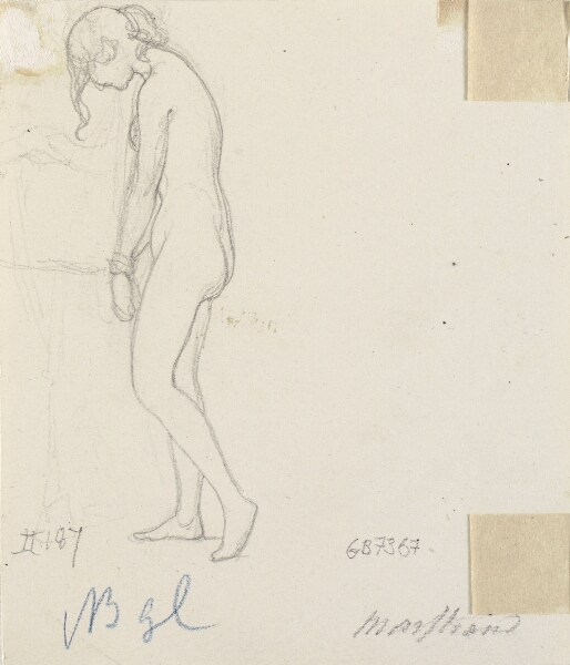 Wilhelm Marstrand, Stående nøgen kvinde