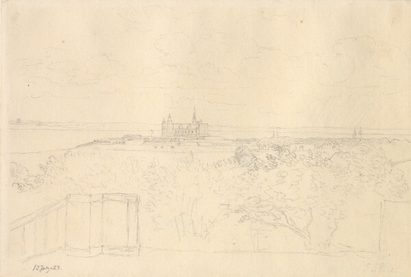 C.W. Eckersberg, Kronborg set fra Marienlyst