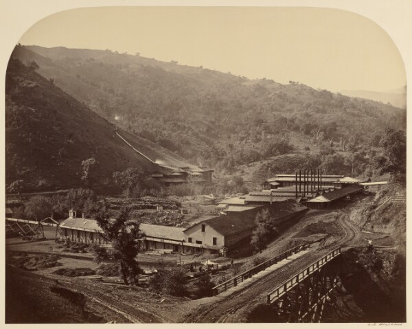 Carleton Watkins, Smelting Works, New Almaden