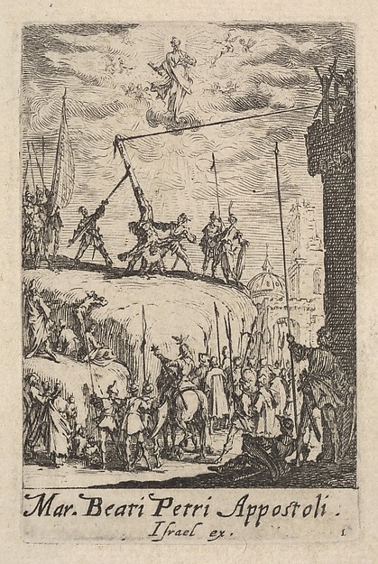 Jacques Callot, Martyrdom of Saint Peter, from "The Little Apostles" (Les Petits Apôtres)