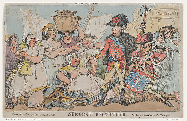 Thomas Rowlandson, Sergent Recruteur