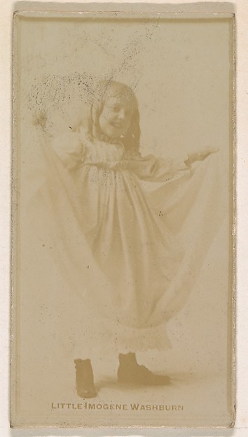Kinney Brothers Tobacco Company, Little Imogene Washburn, from the Actresses series (N245) issued by Kinney Brothers to promote Sweet Caporal Cigarettes