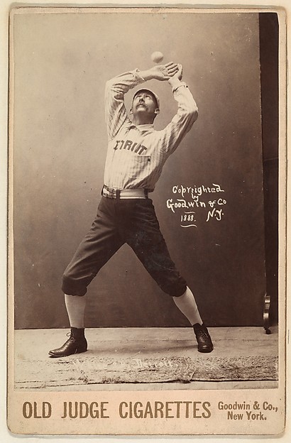 Goodwin & Company, White, 3rd Base, Detroit, from the series Old Judge Cigarettes