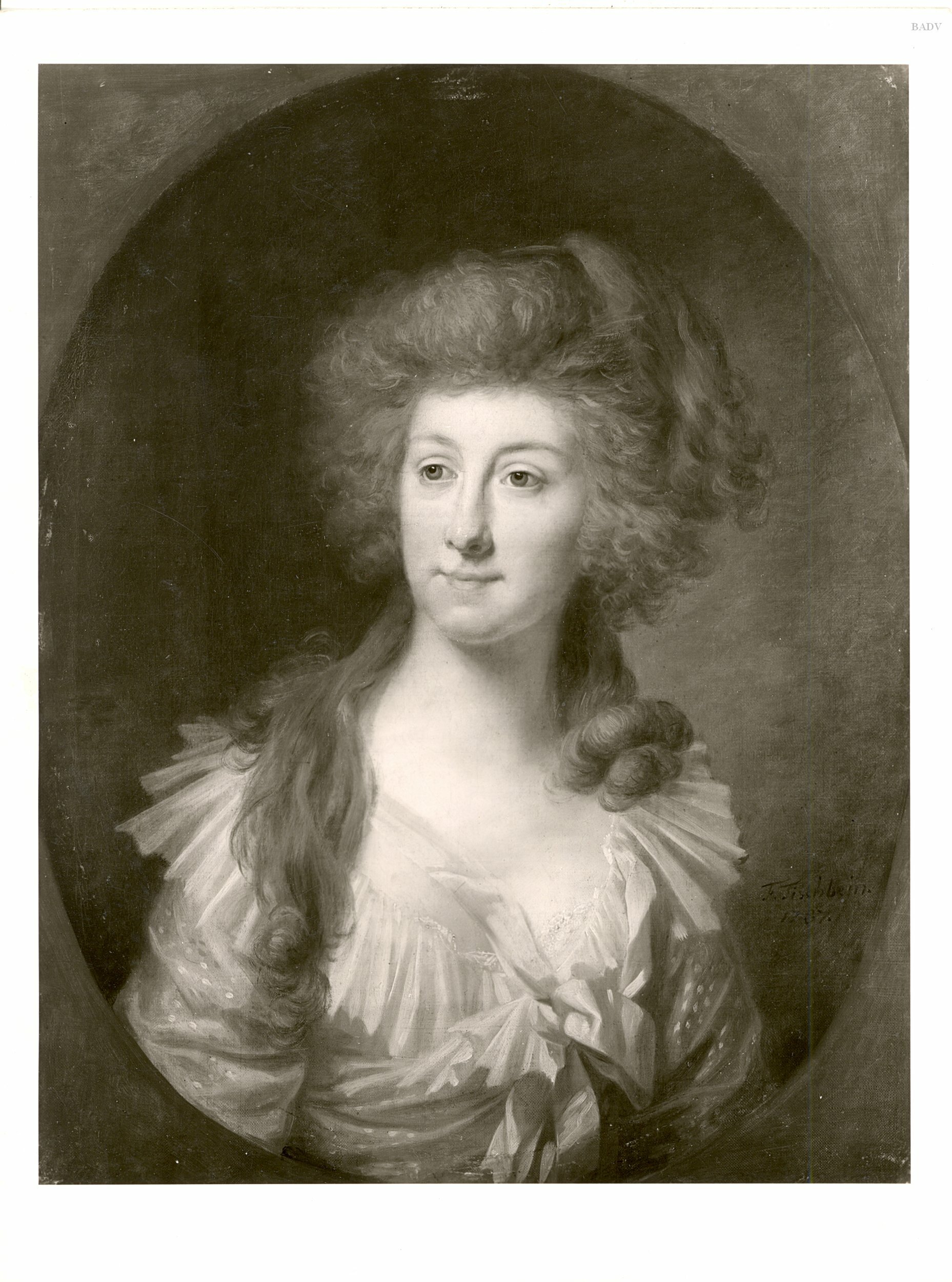 Johann Friedrich August Tischbein, Portrait of a lady 1787