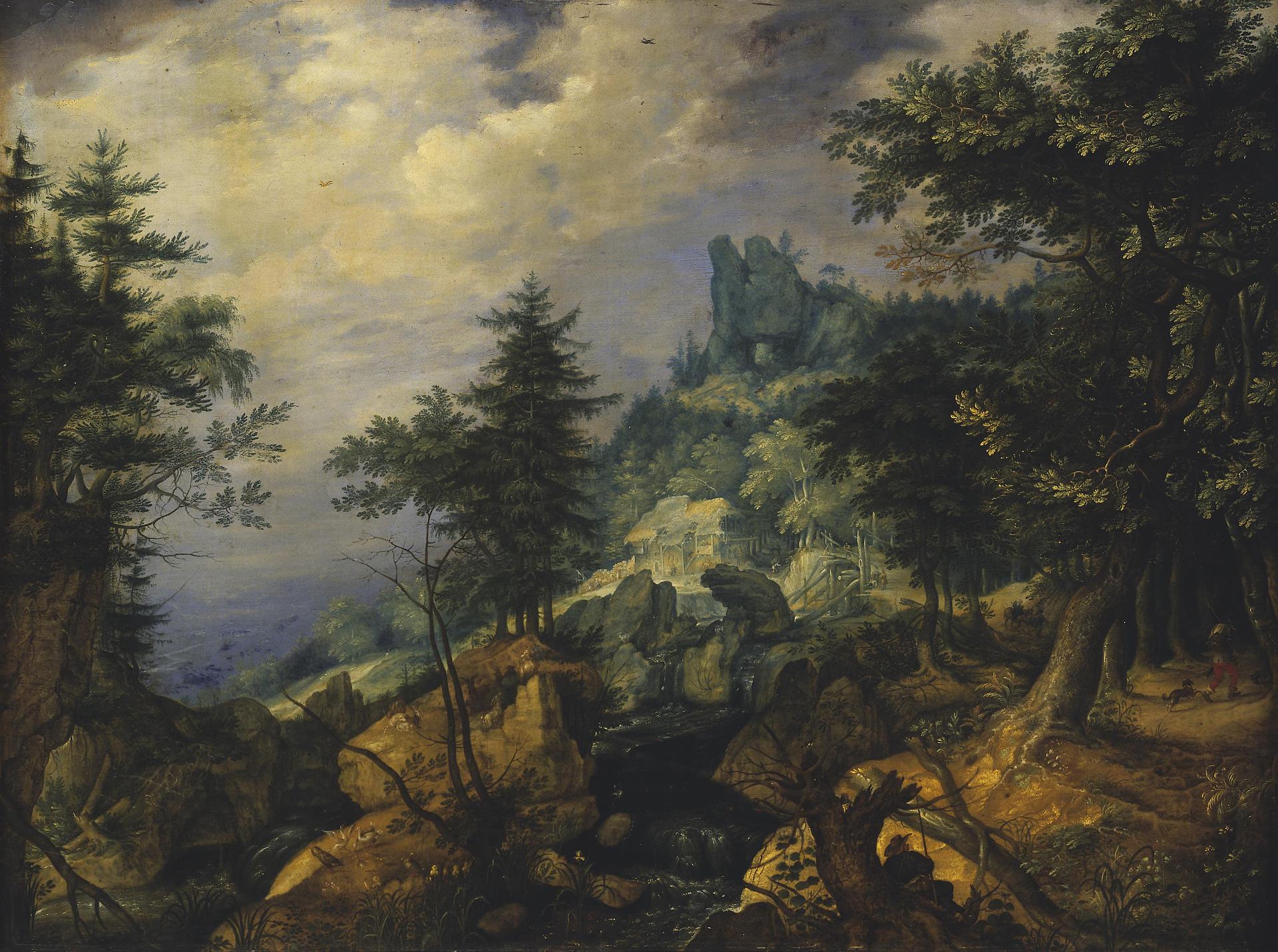Roelant Savery, Tyrolean Landscape (The Flight into Egypt)