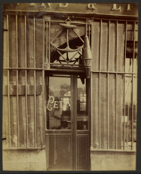 Eugène Atget, Enseigne, quai de Béthune, 38 (Shop Sign, quai de Béthune)