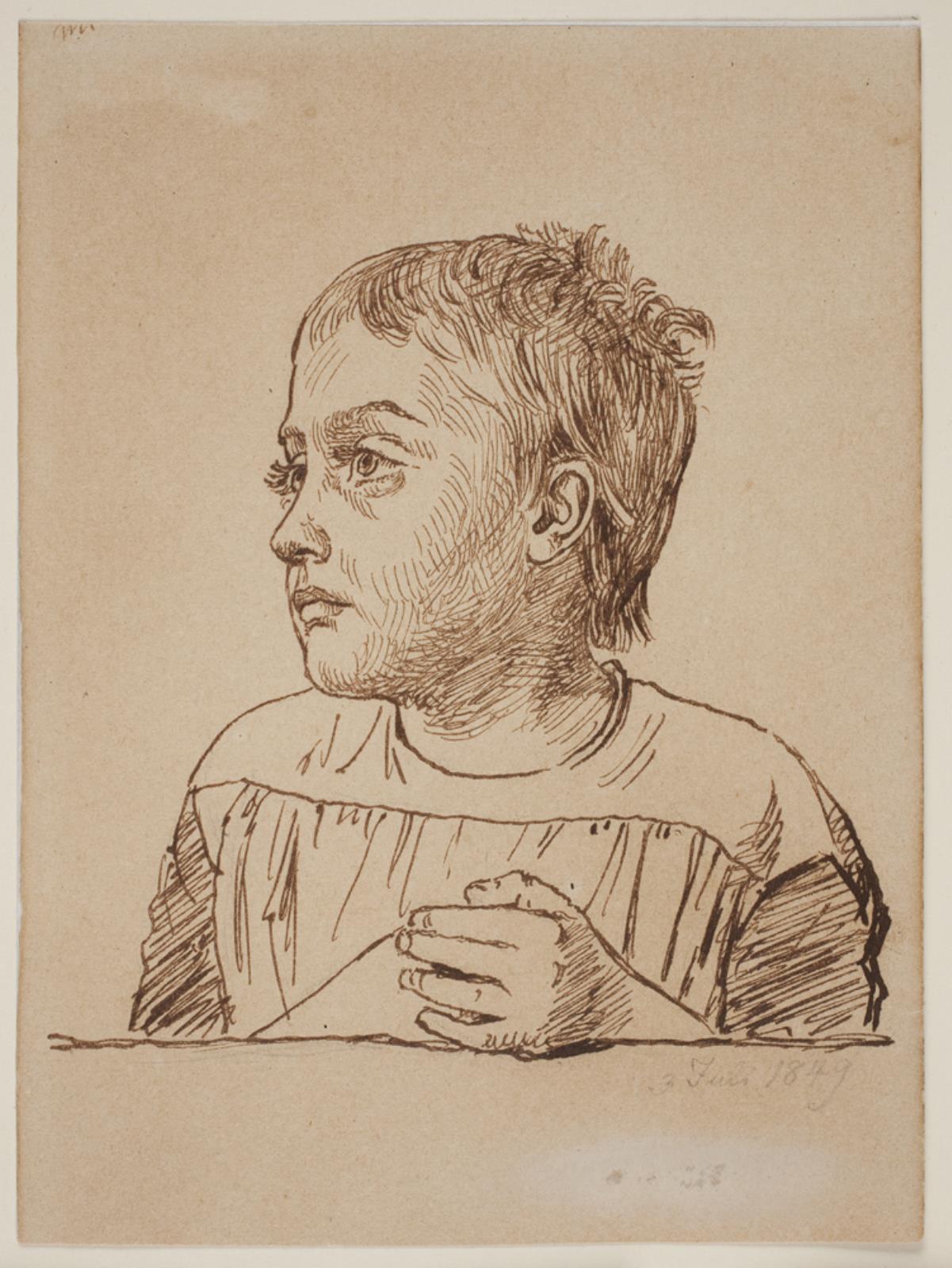 Constantin Hansen, Portræt af Elise Købke