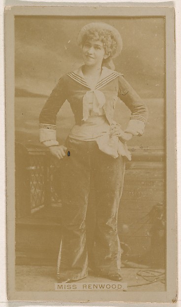 Kinney Brothers Tobacco Company, Miss Renwood, from the Actresses series (N245) issued by Kinney Brothers to promote Sweet Caporal Cigarettes