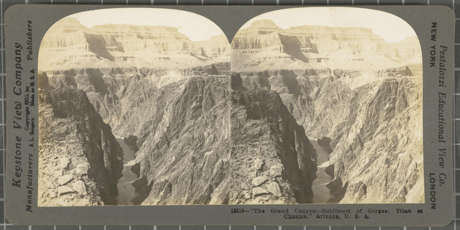 Desconegut, The Grand Canyon - Sublimest of Georges: Titan et Chasms. Arizona, U.S.A Keystone View Company, Pestalozzi Educational View Co.