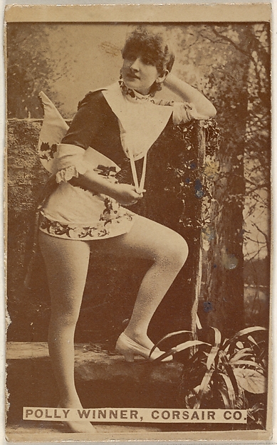 Allen & Ginter, Polly Winner, Corsair Co., from the Actors and Actresses series (N45, Type 6) for Virginia Brights Cigarettes