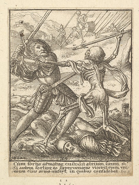 Wenceslaus Hollar, The Knight, from "Dance of Death"