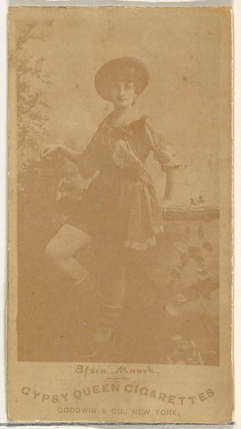 Goodwin & Company, Elsie Moore, from the Actors and Actresses series (N171) for Gypsy Queen Cigarettes