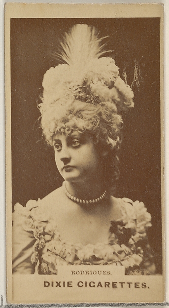 Allen & Ginter, Rodrigues, from the Actors and Actresses series (N45, Type 7) for Dixie Cigarettes
