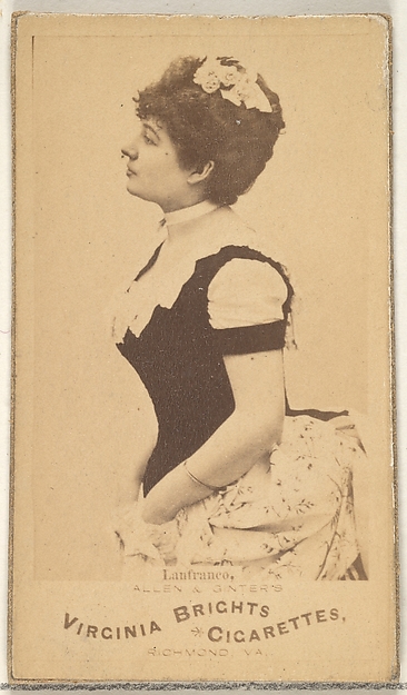 Allen & Ginter, Lanfranco, from the Actors and Actresses series (N45, Type 1) for Virginia Brights Cigarettes