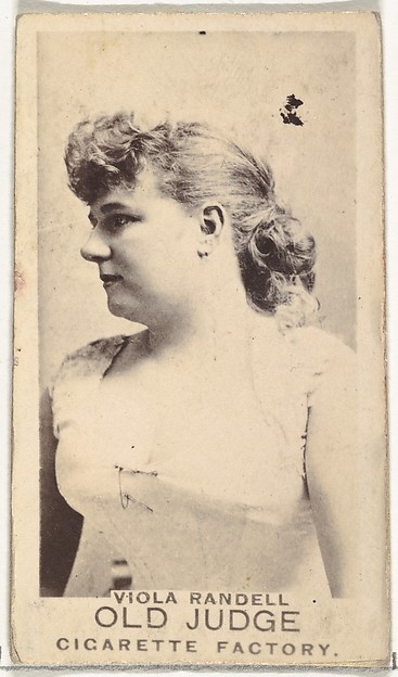 Goodwin & Company, Viola Randell, from the Actors and Actresses series (N171) for Old Judge Cigarettes