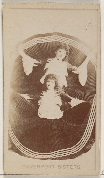 Allen & Ginter, Davenport Sisters, from the Actors and Actresses series (N45, Type 8) for Virginia Brights Cigarettes
