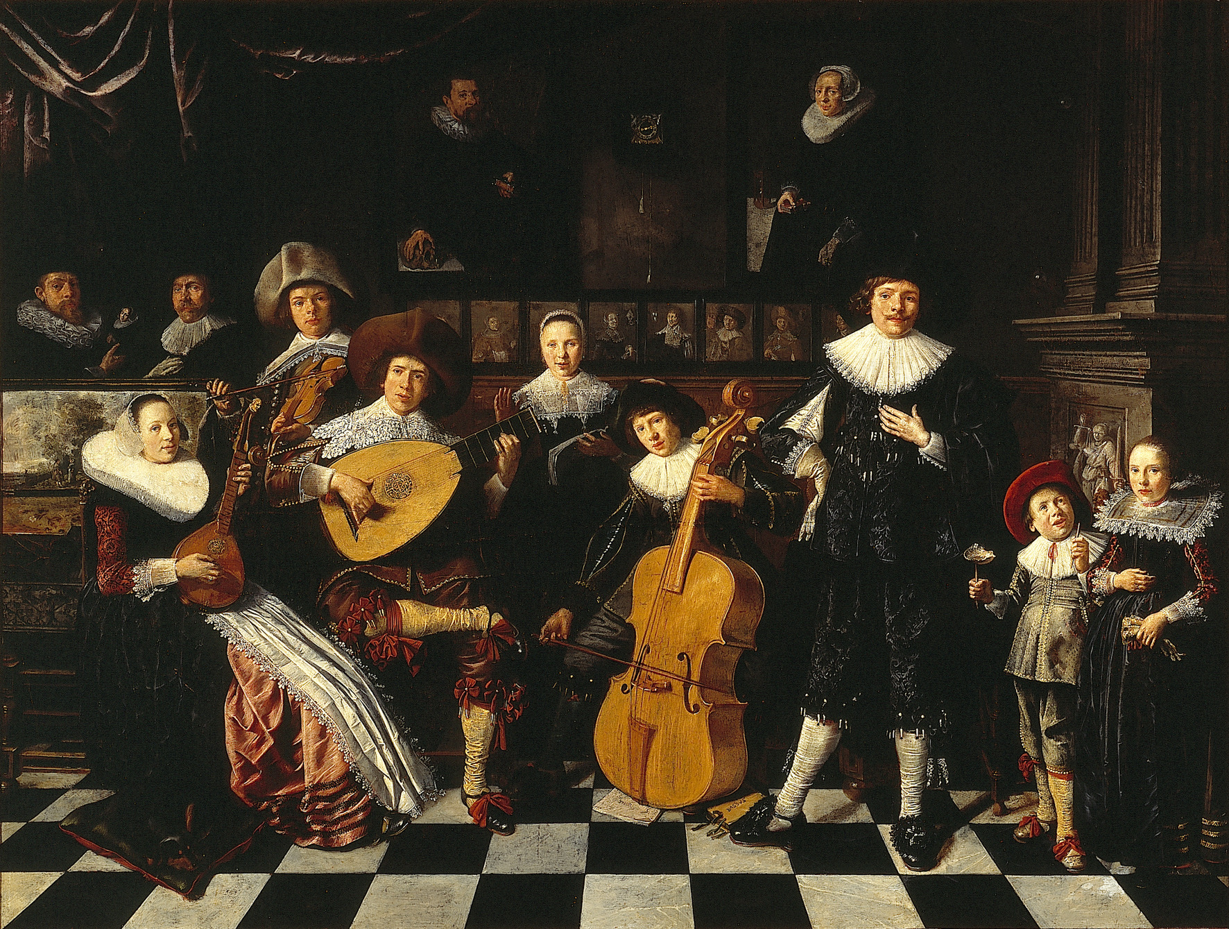 Jan Miense Molenaer, Self-Portrait with Family Members