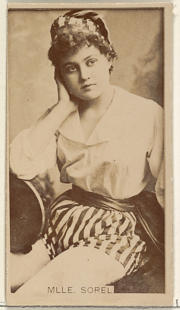 Allen & Ginter, Mlle. Sorel, from the Actors and Actresses series (N45, Type 8) for Virginia Brights Cigarettes