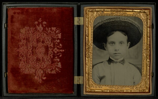Unknown, [Close-up Portrait of a Young Boy in a Hat]