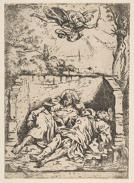 Claude Vignon, Death of St. Peter and St. Paul (Saint Pierre et Saint Paul dans le tombeau)