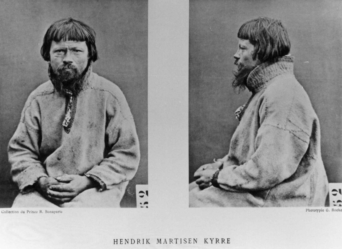 G. Roche, Roland Bonaparte sin samling. Portrett av Hendrik Mathisen Kyrre. Inngår i Bonapartes sameportretter som nr. 52. Bonaparte