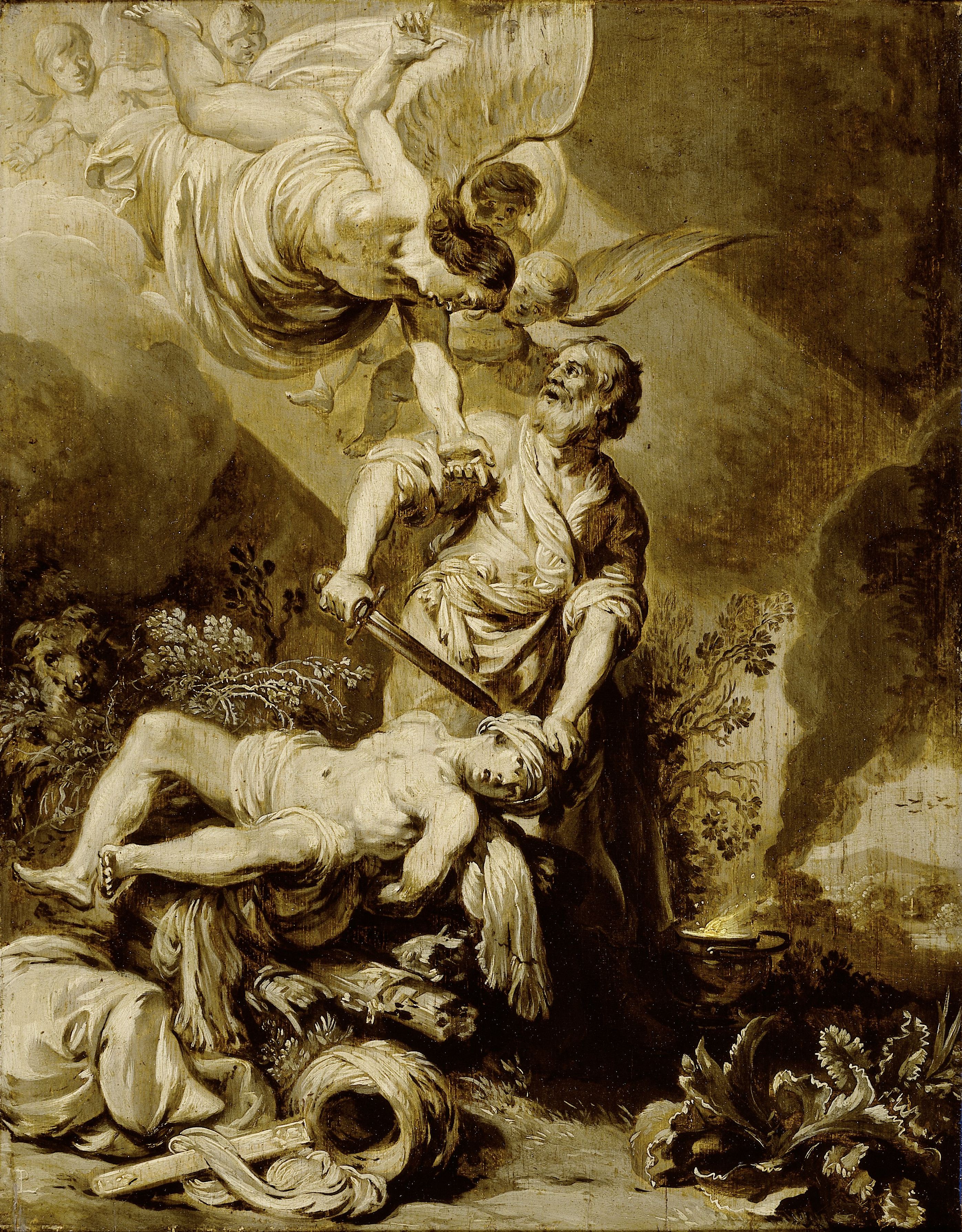 Pieter Lastman, The sacrifice of Abraham