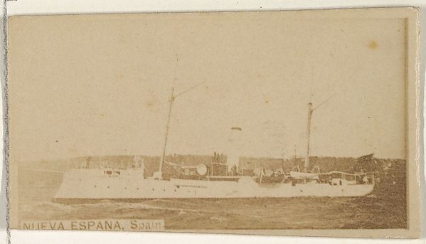 Allen & Ginter, Nueva Espana, Spain, from the Famous Ships series (N50) for Virginia Brights Cigarettes