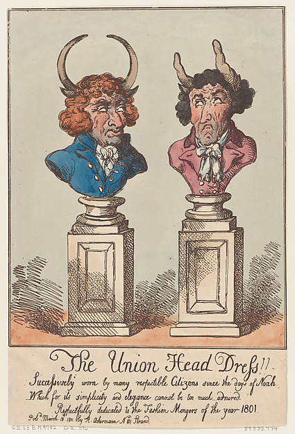 Thomas Rowlandson, The Union Head Dress!!