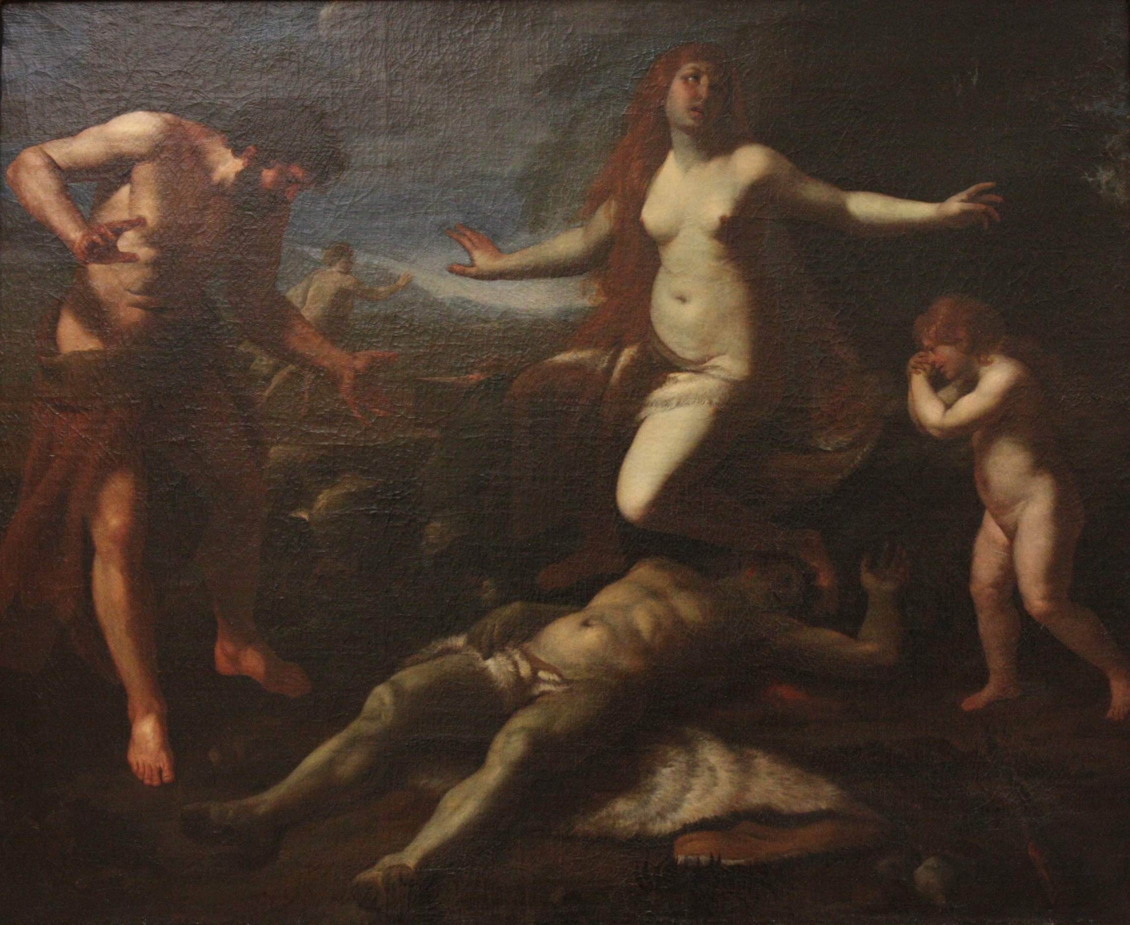 Alessandro Turchi, Adam et Ève pleurant la mort d'Abel