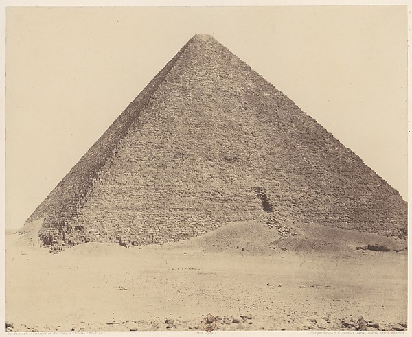 Félix Teynard, Djîzeh (Nécropole de Memphis), Pyramide de Chéops (Grande Pyramide)