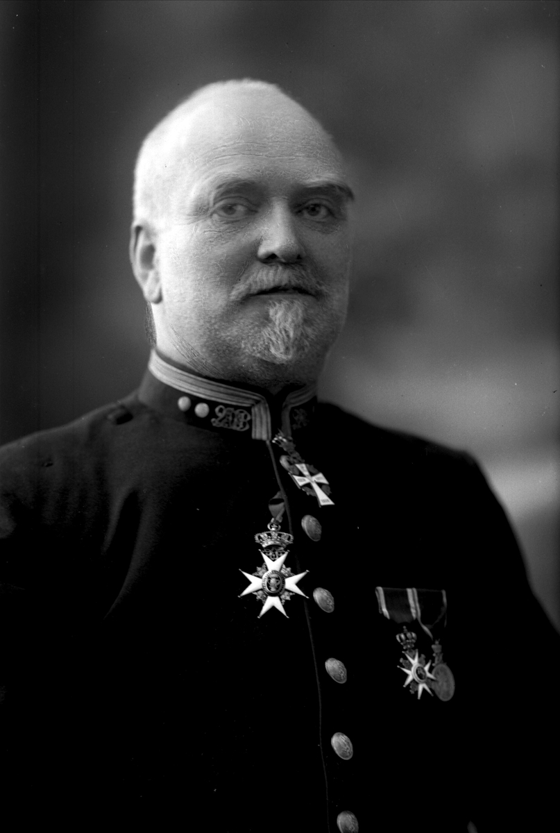 Gustav Borgen, Portrett av William Duborgh i uniform med medaljer.