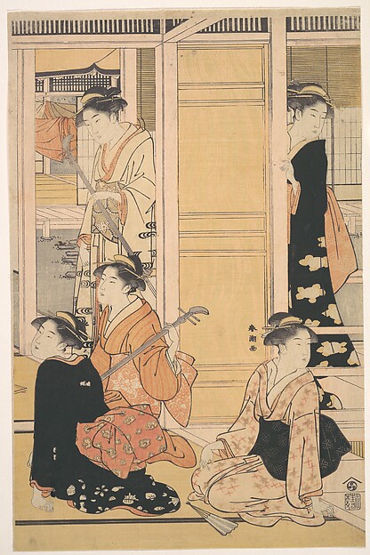 Katsukawa Shunchō, Interior View