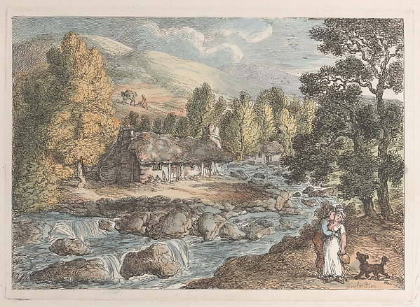 Thomas Rowlandson, A Cornish Waterfall