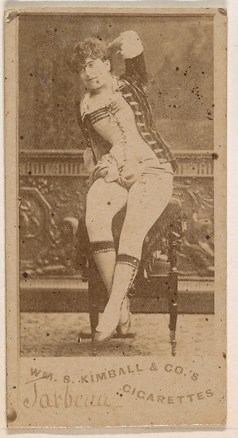 William S. Kimball & Company, Miss Jarbeau, from the Actresses series (N203) issued by Wm. S. Kimball & Co.