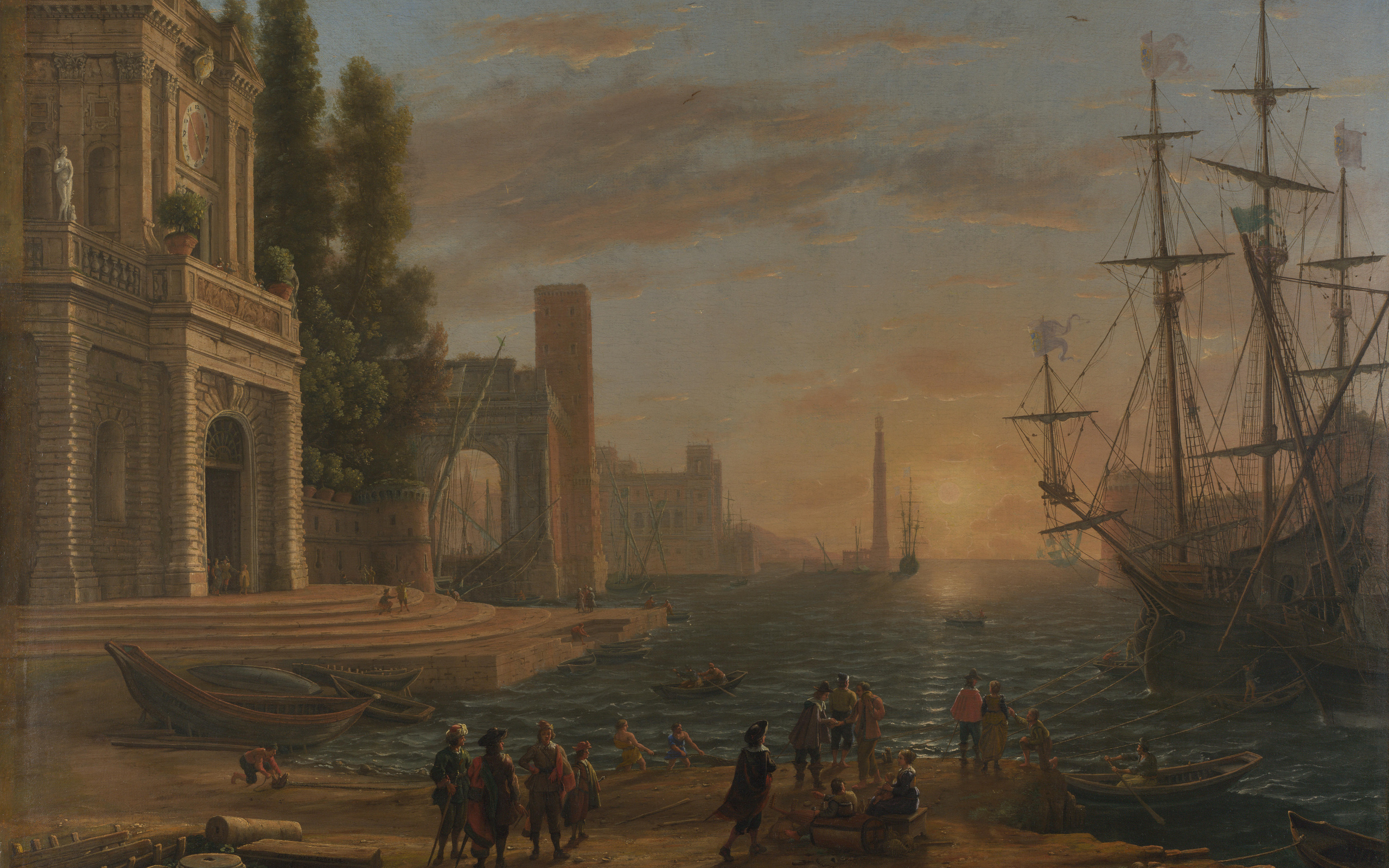 Claude Lorrain, A Seaport