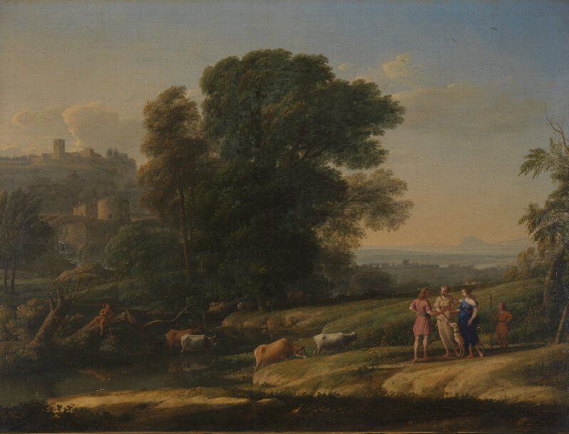 Claude Lorrain, Landscape with Cephalus and Procris reunited by Diana
