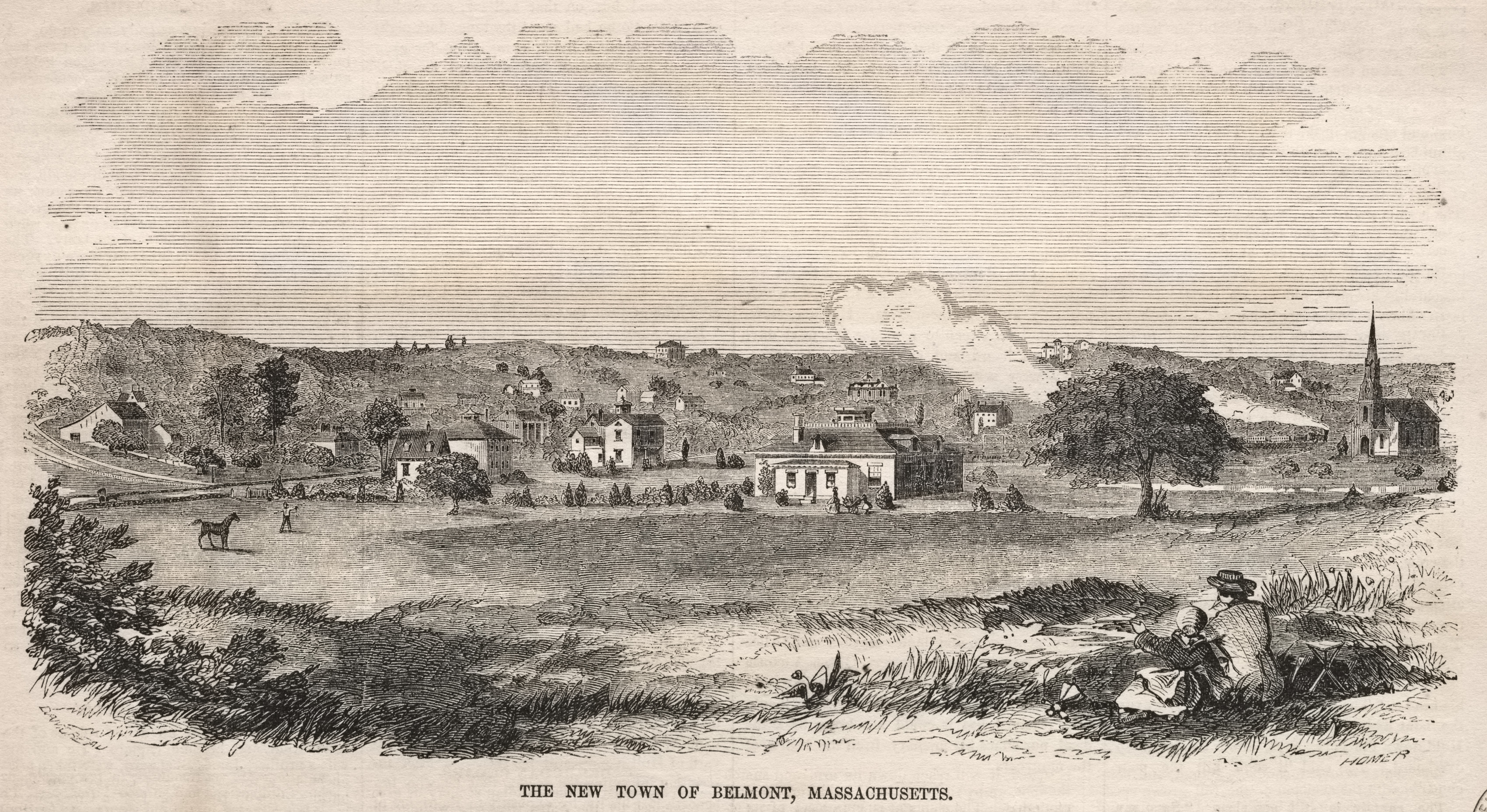 Winslow Homer, The New Town of Belmont, Massachusetts