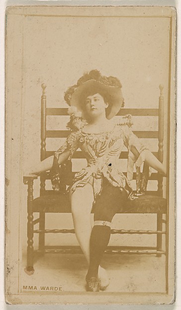 Kinney Brothers Tobacco Company, Emma Warde, from the Actresses series (N245) issued by Kinney Brothers to promote Sweet Caporal Cigarettes