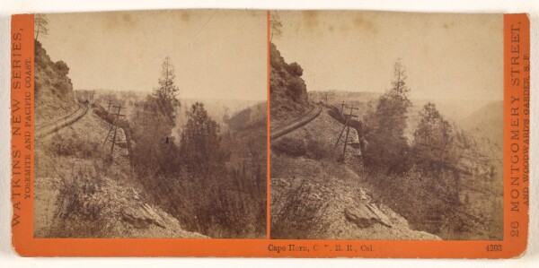 Carleton Watkins, Cape Horn, C.P.R.R., Cal.