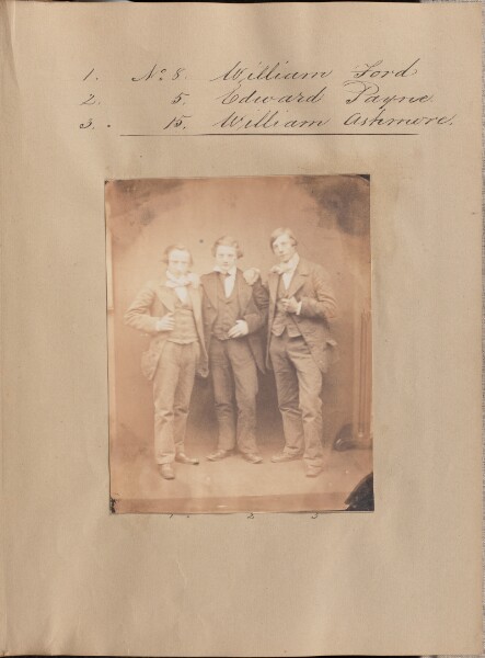Unknown, [Portrait of William Ford, Edward Payne, and William Ashmore]
