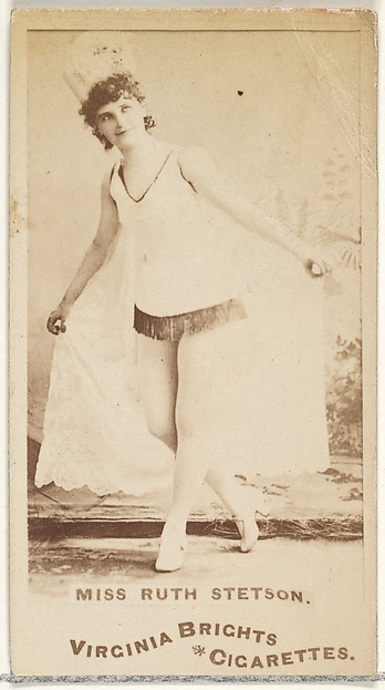 Allen & Ginter, Miss Ruth Stetson, from the Actors and Actresses series (N45, Type 1) for Virginia Brights Cigarettes