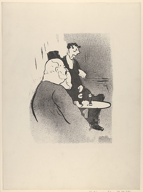 Henri de Toulouse-Lautrec, Ducarre at Les Ambassadeurs (from Le Café Concert)