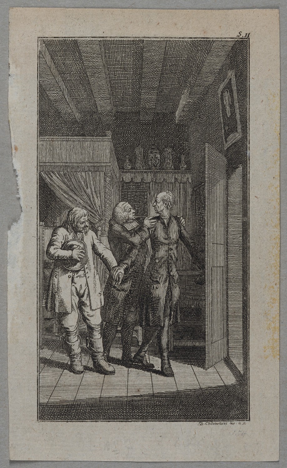 Daniel Nikolaus Chodowiecki, Illustration zu Friedrich Nicolai, "Sebaldus Nothanker"