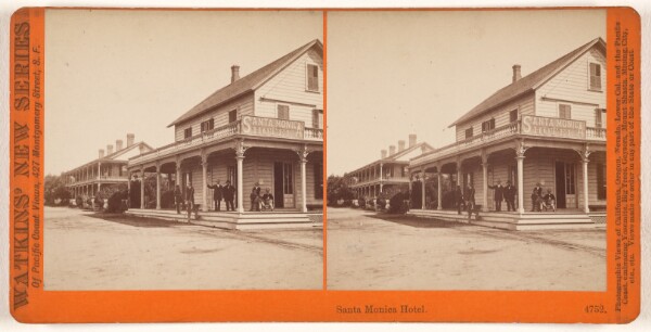Carleton Watkins, Santa Monica Hotel (#4752)
