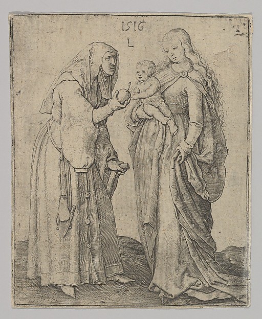 Lucas van Leyden, The Virgin With Child and St. Anna