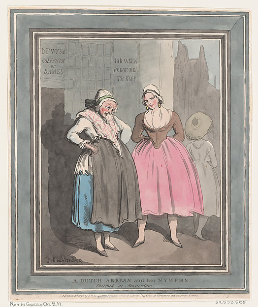 Thomas Rowlandson, A Dutch Abbess and her Nymphs
