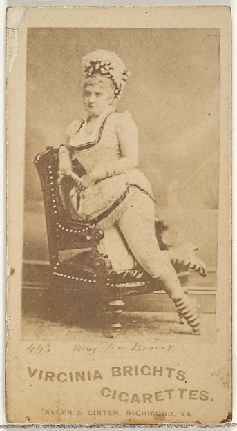 Allen & Ginter, Card 443, from the Actors and Actresses series (N45, Type 1) for Virginia Brights Cigarettes