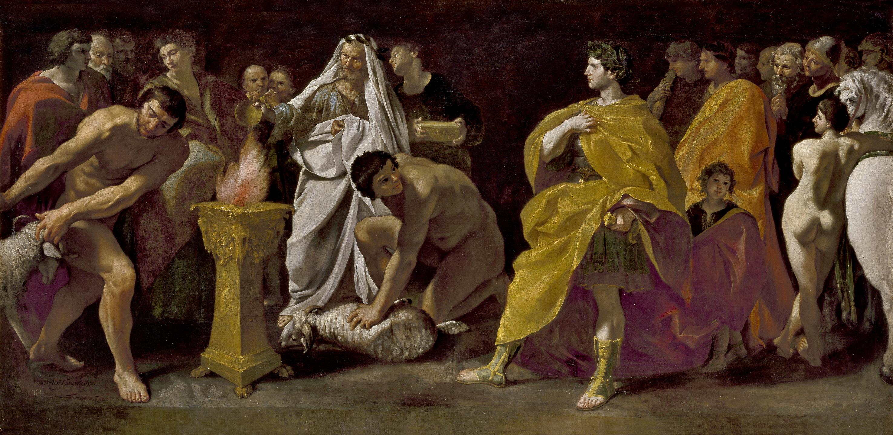 Giovanni Lanfranco, A Priest sacrificing for a Roman Emperor