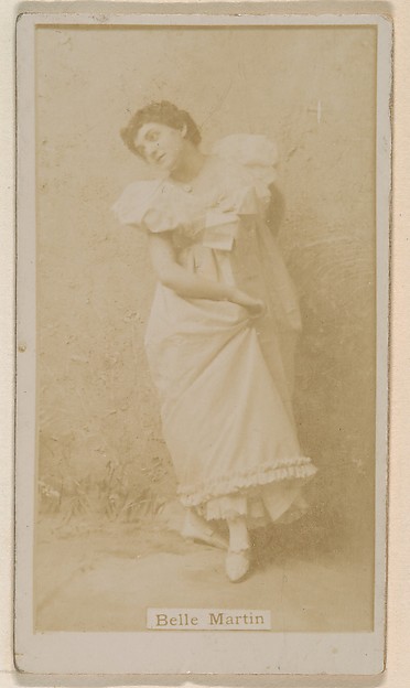 Kinney Brothers Tobacco Company, Belle Martin, from the Actresses series (N245) issued by Kinney Brothers to promote Sweet Caporal Cigarettes