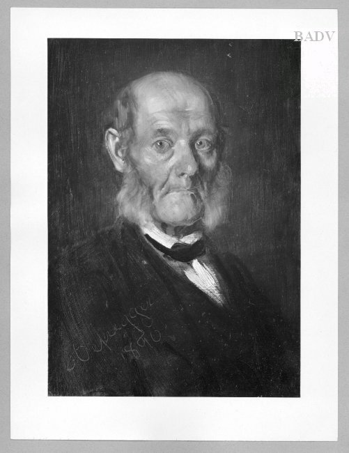 Franz Defregger, portrait of an old man
